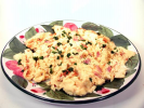 Cream Cheese and Ham Scrambled Eggs